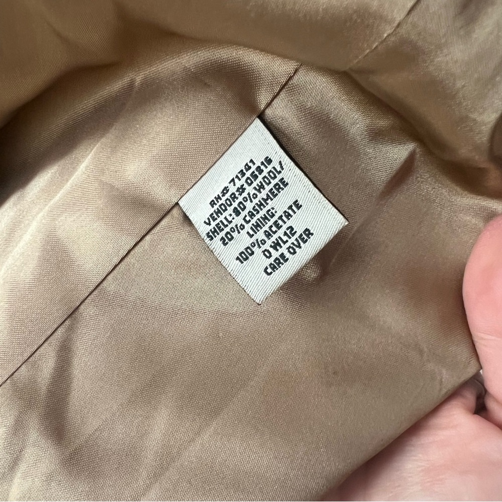 L.L. Bean Vintage Wool Cashmere Herringbone Blazer, Size 8R - Picture 6 of 8